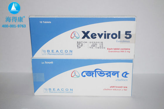 কেনা Beacon Everolimus Xevirol 5mg*10 ট্যাবলেট স্তন ক্যান্সার, কিডনি কোষ ক্যান্সার, এন্ডোমেট্রিয়াল ক্যান্সার, জরায়ু সারকোমা, পেরিভাসকুলার এপিথেলয়েড কোষ টিউমার, পুনরাবৃত্ত এঞ্জিওমিওলিপোমা, online manufacture