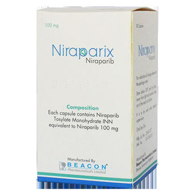 কেনা 30 ক্যাপসুল 100mg Niraparib Niraprix ফ্যালোপিয়ান টিউব ক্যান্সারের জন্য online manufacture