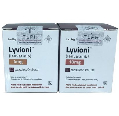 Lenvatinib Mesilate Capsules 4mg 30 Pills Thyroid Cancer Drugs