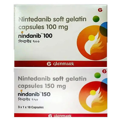 150mg Nintedanib Nindanib 30 Capsules ক্ষুদ্র কোষের ফুসফুসের ক্যান্সারের জন্য ওষুধ