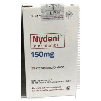 30 ক্যাপসুল Nintedanib Nydeni 150mg ফুসফুসের ক্যান্সারের জন্য কেমো ড্রাগস