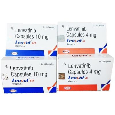Natco、Tlph、Phokam、Beacon、Eisai Lenvatinib E7080 Lenvima 4mg*30 ট্যাবলেট হেপাটোসেলুলার কার্সিনোমা, থাইরয়েড ক্যান্সার, কিডনি কোষ কার্সিনোমা, গ্যাস্ট্রিক ক্যান্সার