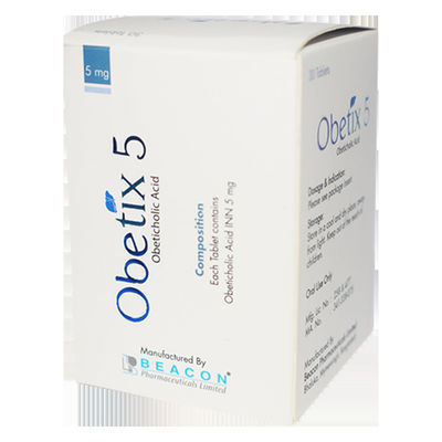 30 ক্যাপসুল Obeticholic Acid 5mg Obetan Obeticholic Acid ট্যাবলেট 5 এম জি